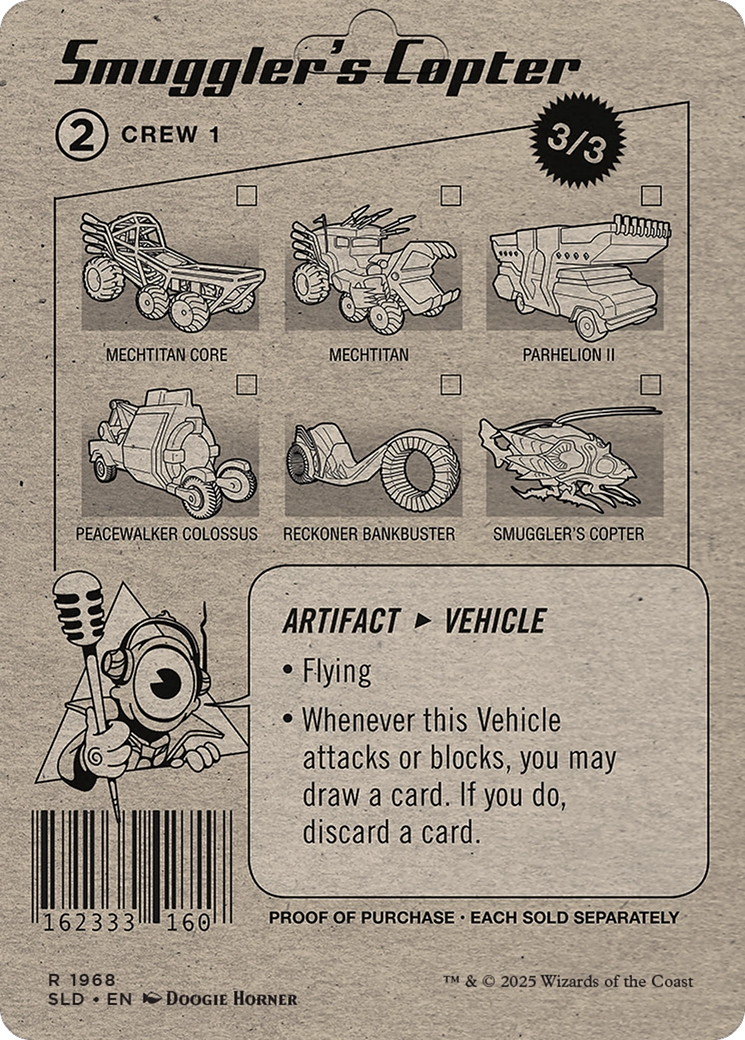 Smuggler's Copter // Smuggler's Copter  [Foil]  (SLD-1968) - [Secret Lair Drop] (Borderless) - Trinity Hobby