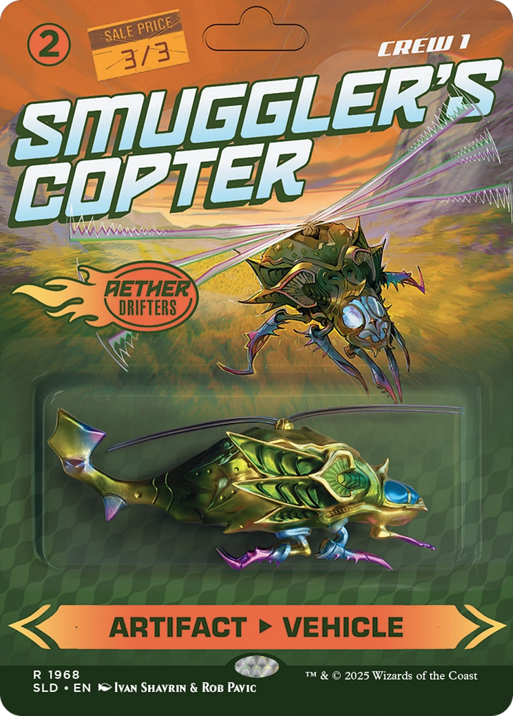 Smuggler's Copter // Smuggler's Copter  (SLD-1968) - [Secret Lair Drop] (Borderless) - Trinity Hobby