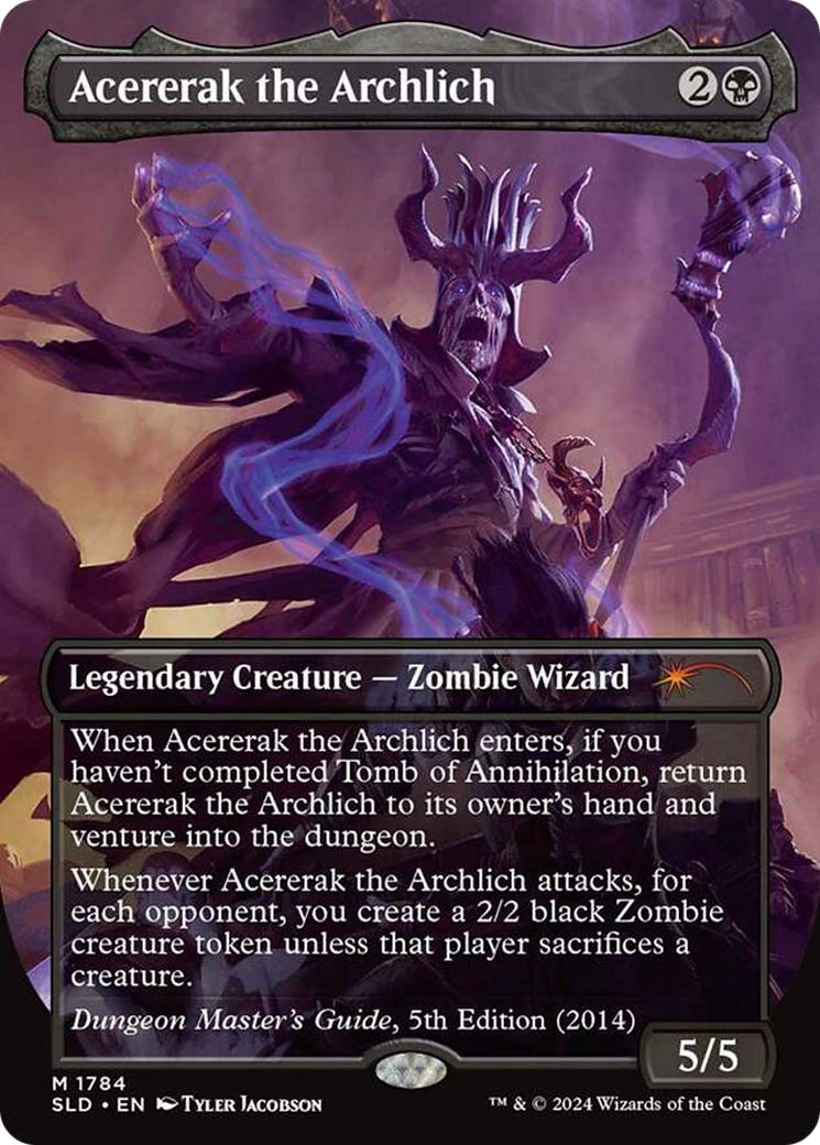 Acererak the Archlich  [Foil]  (SLD-1784) - [Secret Lair Drop] (Borderless) - Trinity Hobby