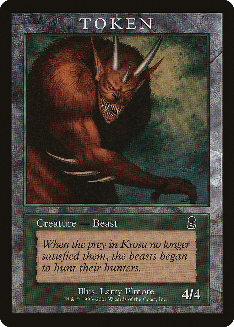 Beast Token [Magic Player Rewards 2001] - Trinity Hobby