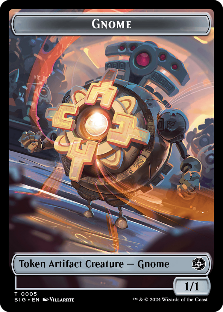 Gnome Token [Outlaws of Thunder Junction: The Big Score Tokens] - Trinity Hobby