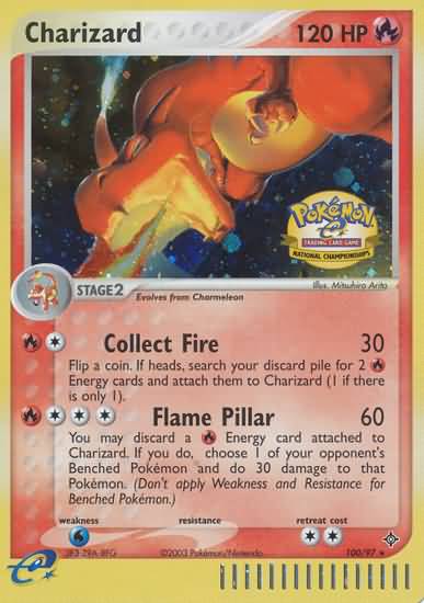 Charizard (100/97) (National Championship 2004) [League & Championship Cards] - Trinity Hobby