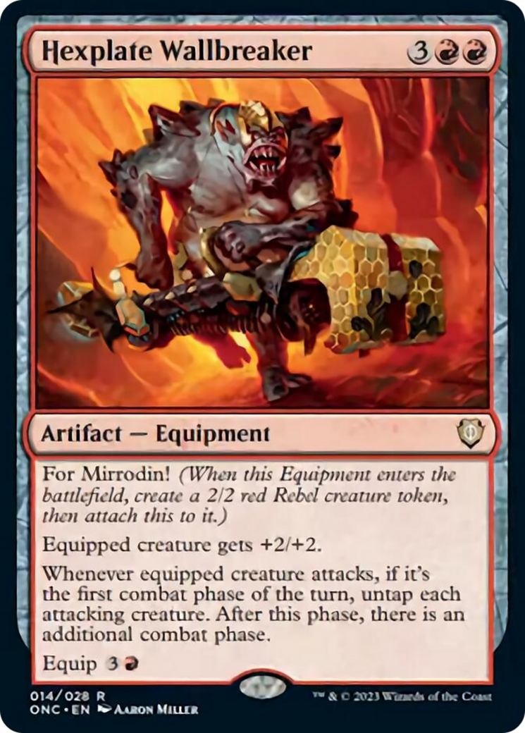 Hexplate Wallbreaker [Phyrexia: All Will Be One Commander] - Trinity Hobby
