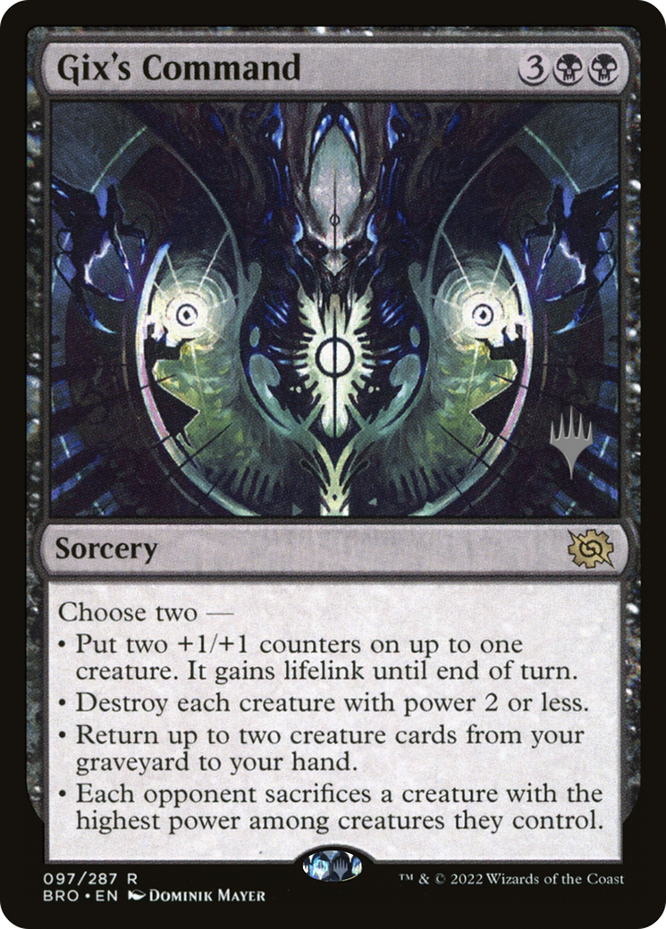Gix's Command (Promo Pack) [The Brothers' War Promos] - Trinity Hobby