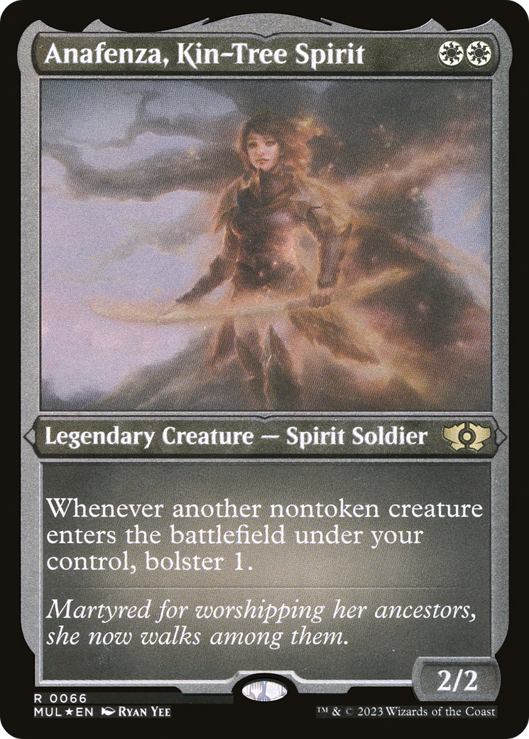 Anafenza, Kin-Tree Spirit (Foil Etched)  [Foil]  (MUL-066) - [Multiverse Legends] - Trinity Hobby