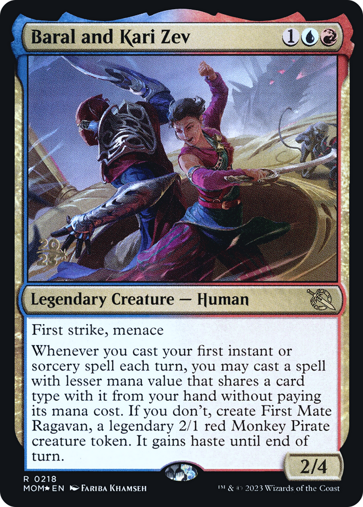 Baral and Kari Zev [March of the Machine Prerelease Promos] - Trinity Hobby