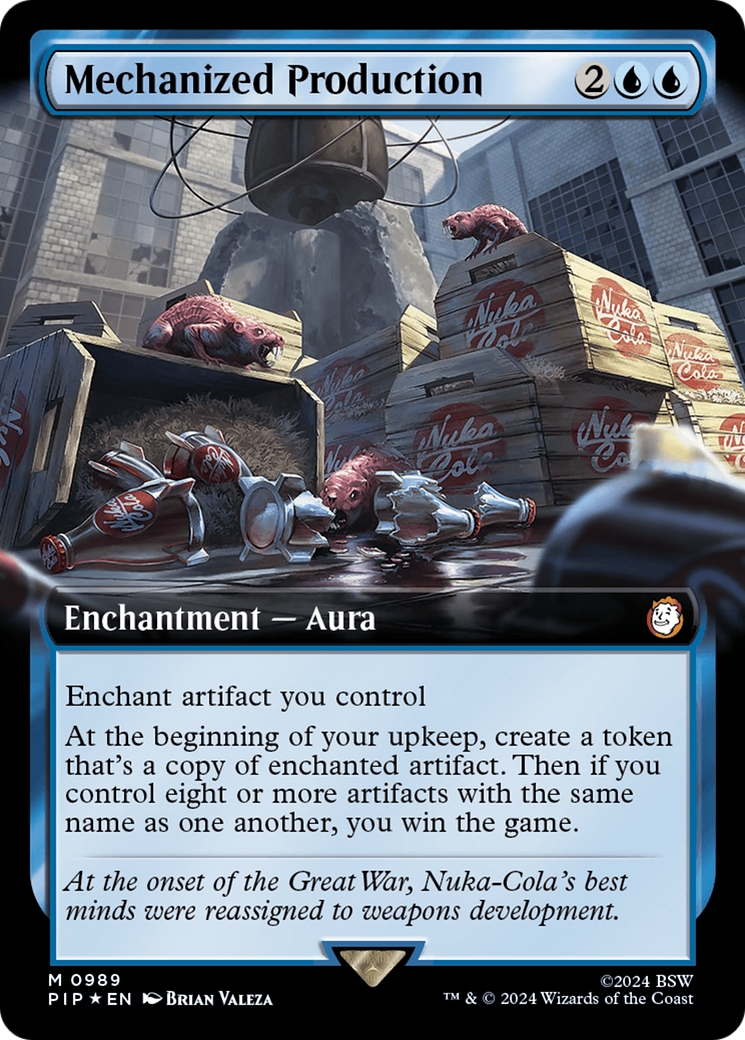 Mechanized Production (Extended Art) (Surge Foil) [Fallout] - Trinity Hobby