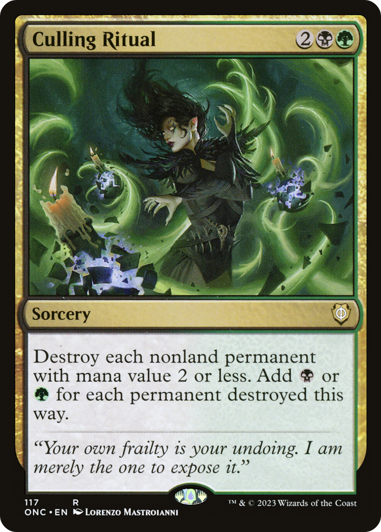 Culling Ritual [Phyrexia: All Will Be One Commander] - Trinity Hobby