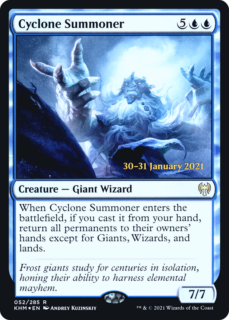 Cyclone Summoner [Kaldheim Prerelease Promos] - Trinity Hobby