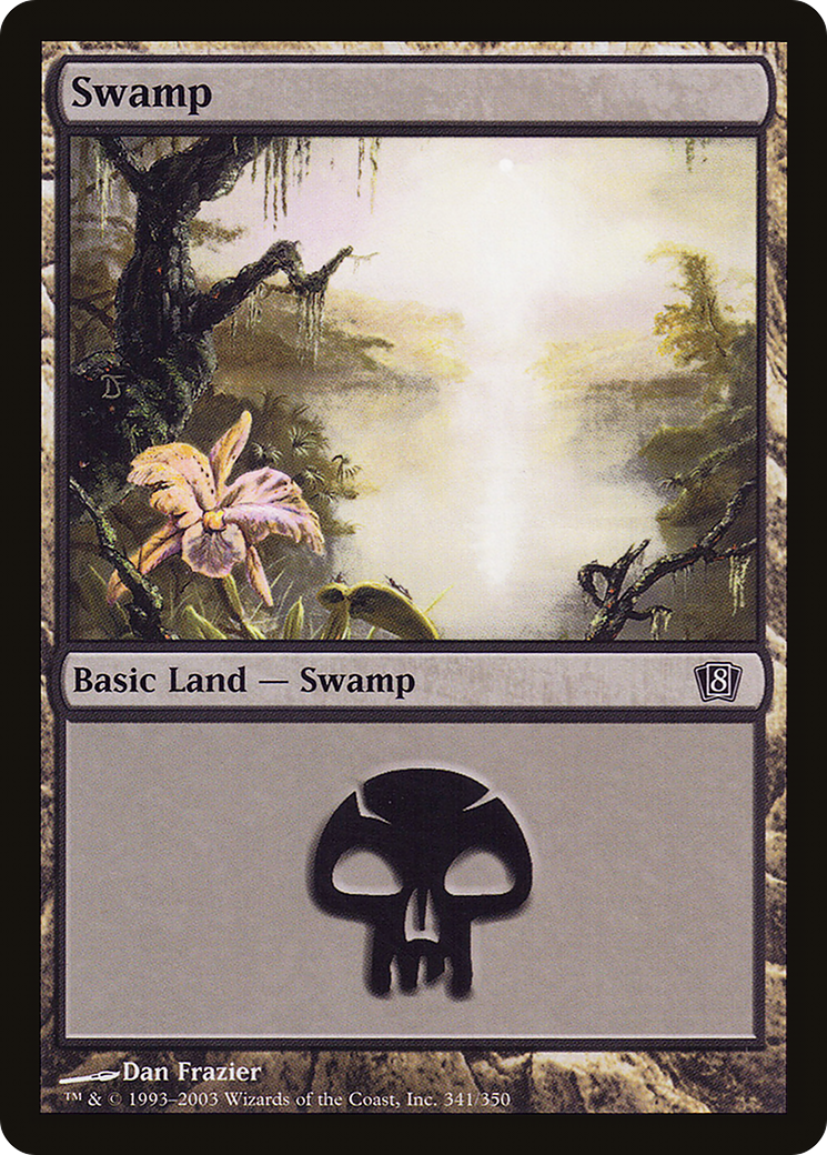 Swamp (341) [Eighth Edition] - Trinity Hobby