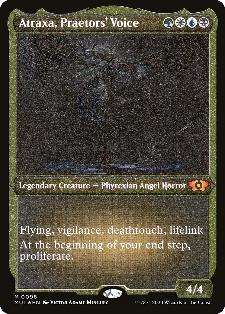 Atraxa, Praetors' Voice (Foil Etched)  [Foil]  (MUL-098) - [Multiverse Legends] - Trinity Hobby