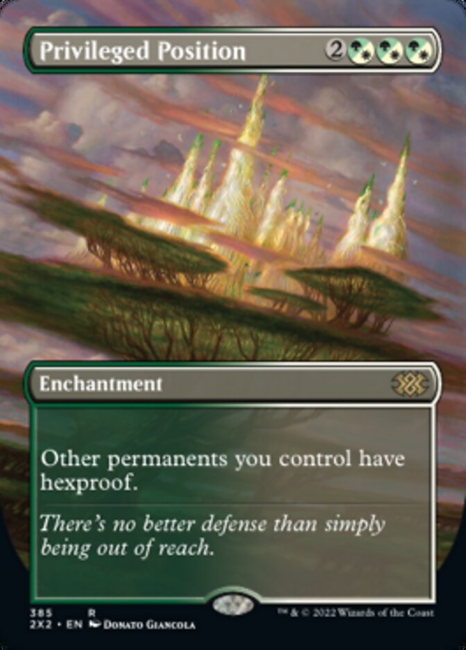 Privileged Position (Borderless Alternate Art) [Double Masters 2022] - Trinity Hobby