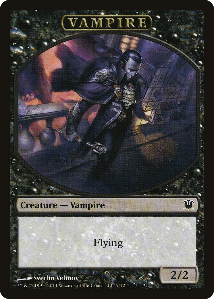 Blood // Vampire (0007) Double-Sided Token [Innistrad Remastered Tokens] - Trinity Hobby
