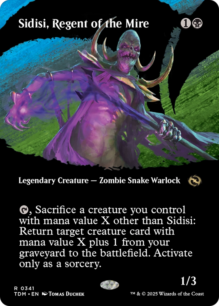 Sidisi, Regent of the Mire  (TDM-341) - [Tarkir: Dragonstorm]: (Showcase) (Borderless) - Trinity Hobby