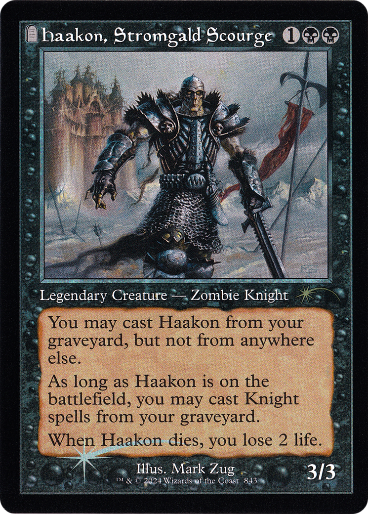 Haakon, Stromgald Scourge (Retro Frame) (SLD-843) - [Secret Lair Drop Series] Foil
