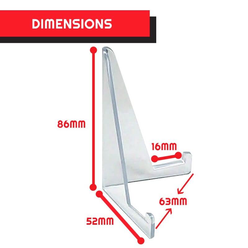 Card Display Stand - 35-260PT Clear Durable Game Card Stand (Single) - Trinity Hobby