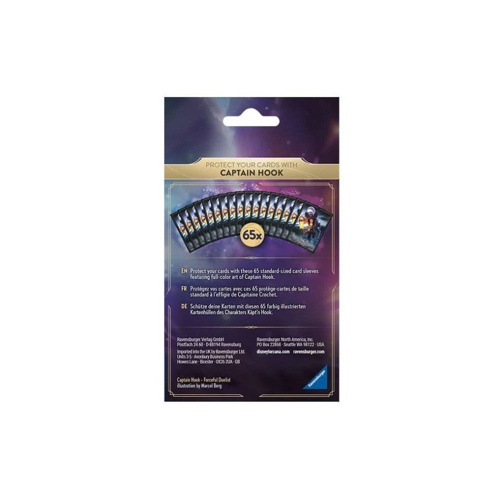 DISNEY LORCANA CARD SLEEVE PACK A SET 1 - Captain Hook - Trinity Hobby