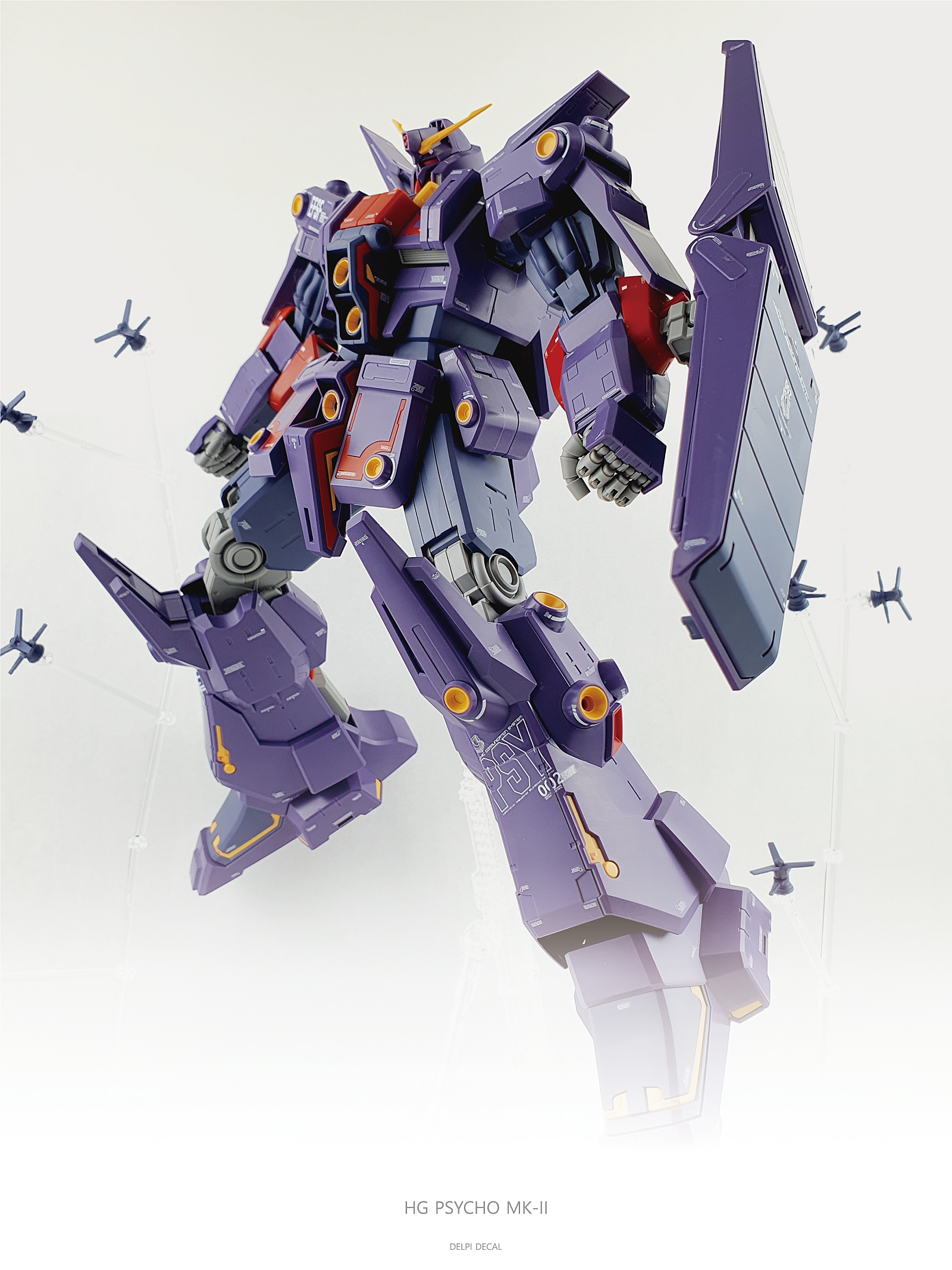 Delpi Decals HG PSYCHO MK-II WATER DECAL - Trinity Hobby