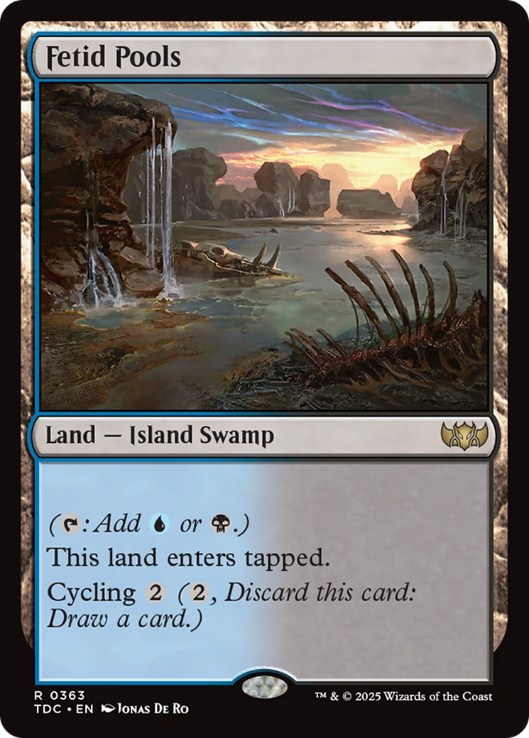Fetid Pools (TDC-363) - [Commander: Tarkir: Dragonstorm]