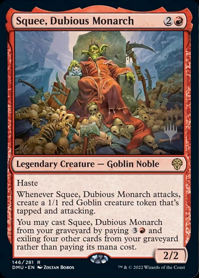 Squee, Dubious Monarch (Promo Pack) [Dominaria United Promos] - Trinity Hobby