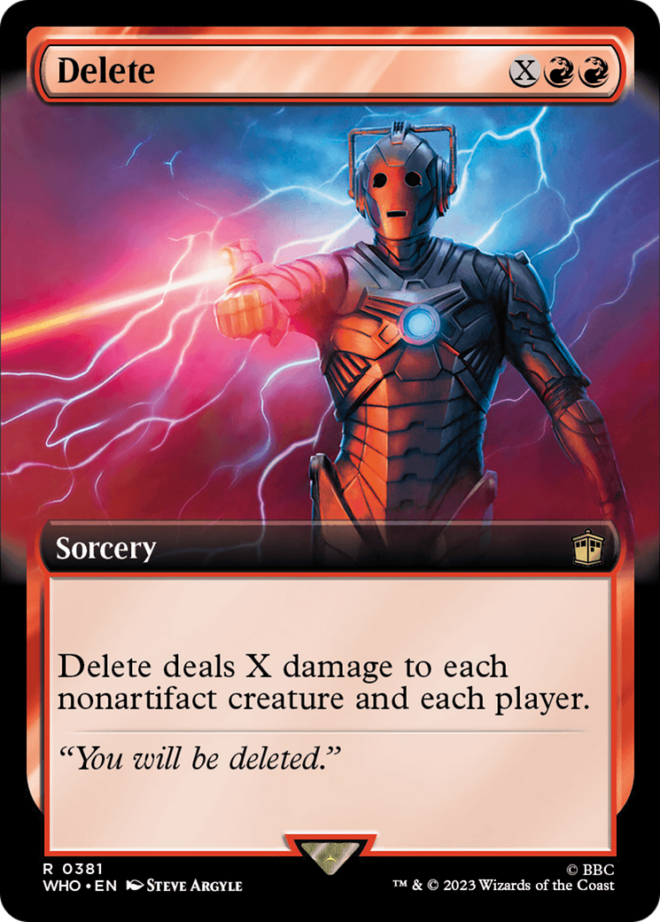 Delete (Extended Art) [Doctor Who] - Trinity Hobby