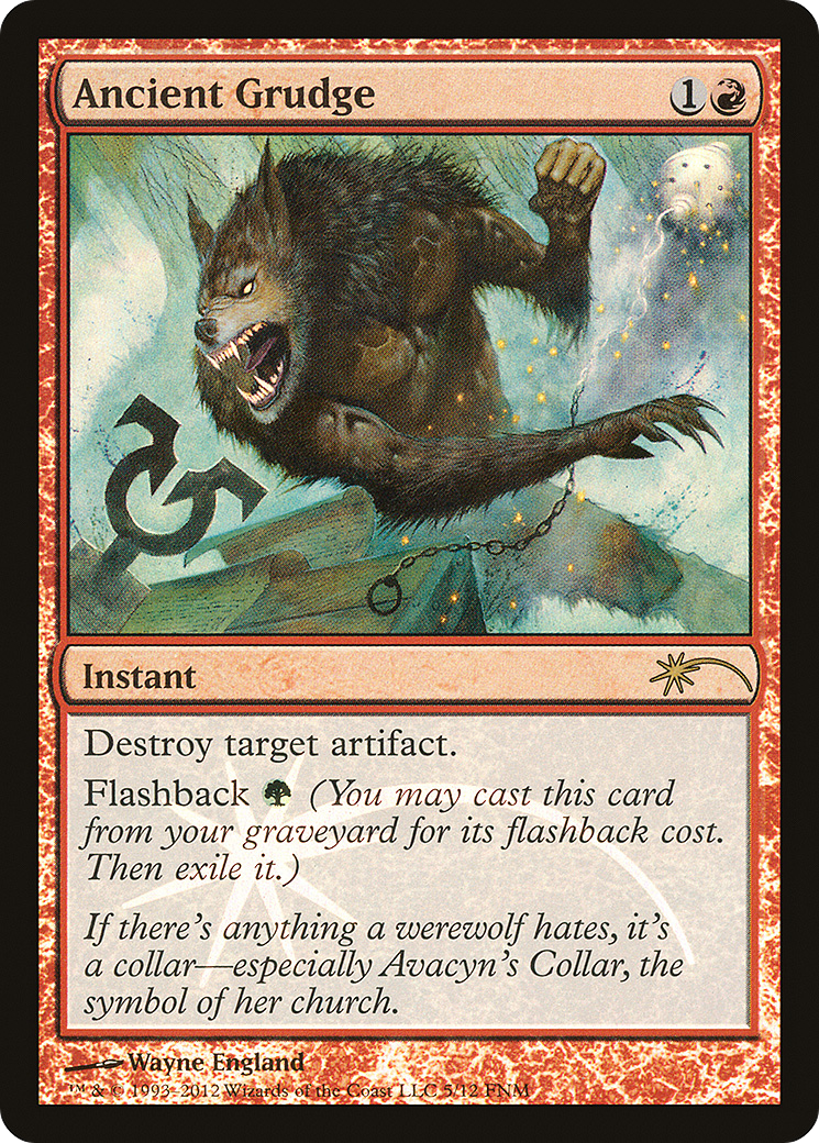 Ancient Grudge [Friday Night Magic 2012] - Trinity Hobby