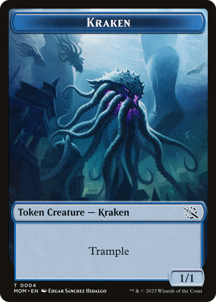 Soldier // Kraken Double-Sided Token [March of the Machine Tokens] - Trinity Hobby