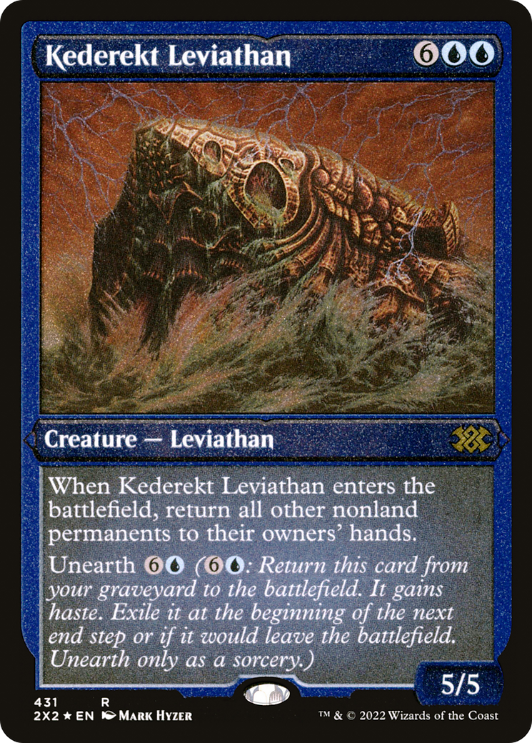 Kederekt Leviathan (Foil Etched)  [Foil]  (2X2-431) - [Double Masters 2022] - Trinity Hobby