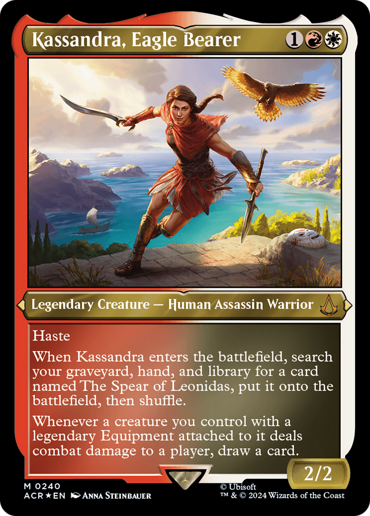 Kassandra, Eagle Bearer (Foil Etched) [Assassin's Creed] - Trinity Hobby