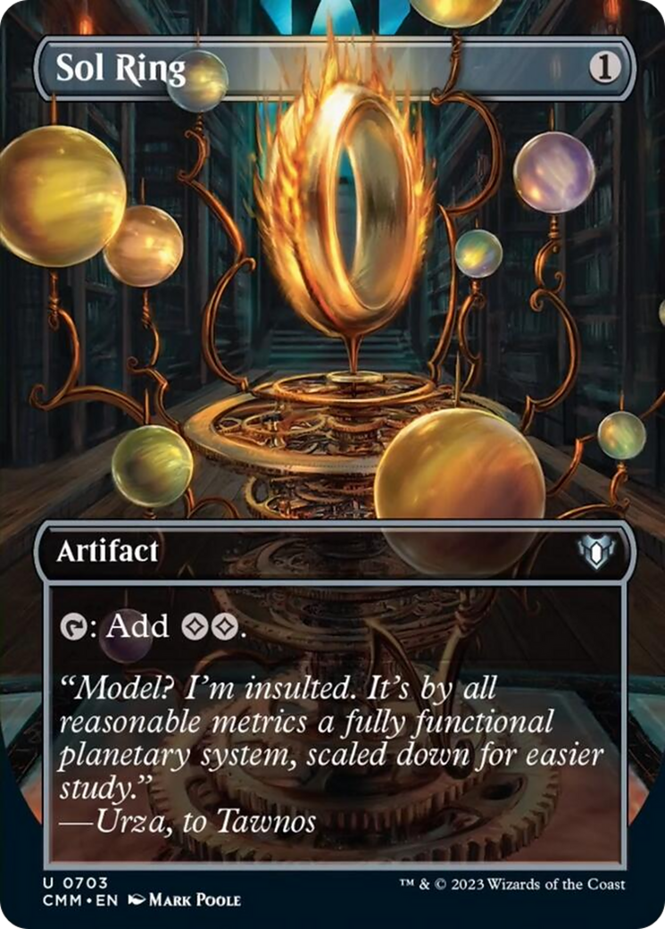 Sol Ring (Borderless Alternate Art) [Commander Masters] - Trinity Hobby