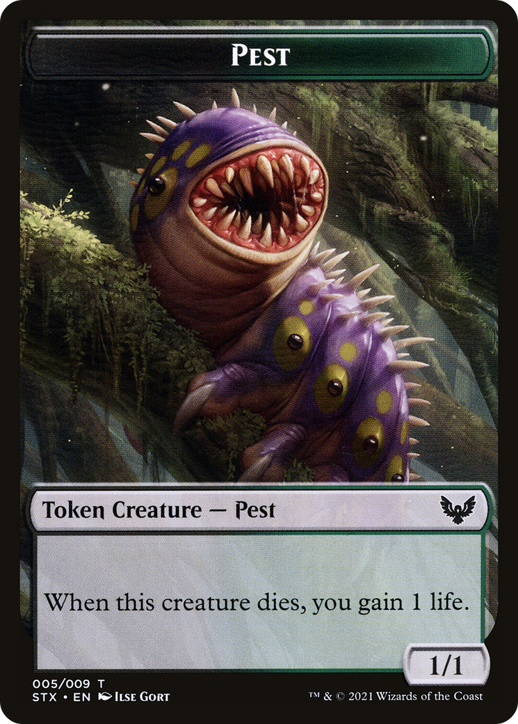 Pest  [Foil]  (STX-005) - [Strixhaven: School of Mages Tokens] - Trinity Hobby
