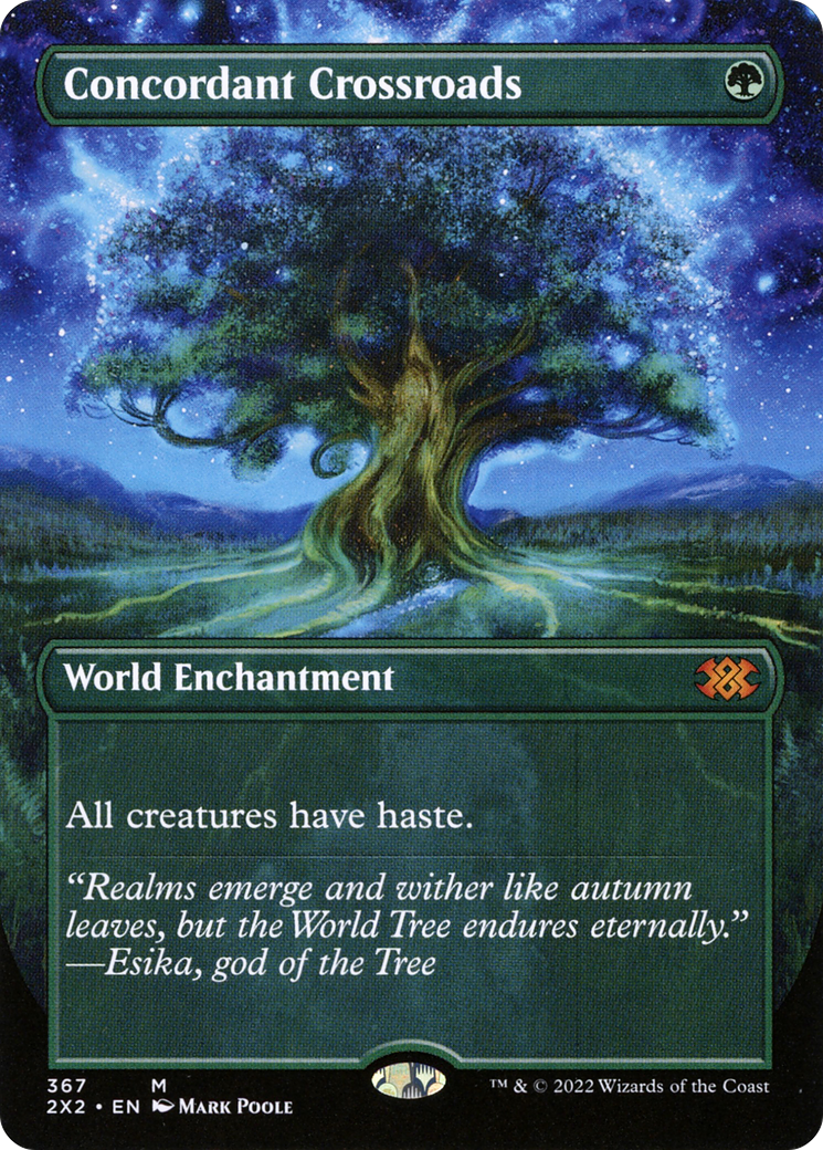 Concordant Crossroads (Borderless Alternate Art) [Double Masters 2022] - Trinity Hobby