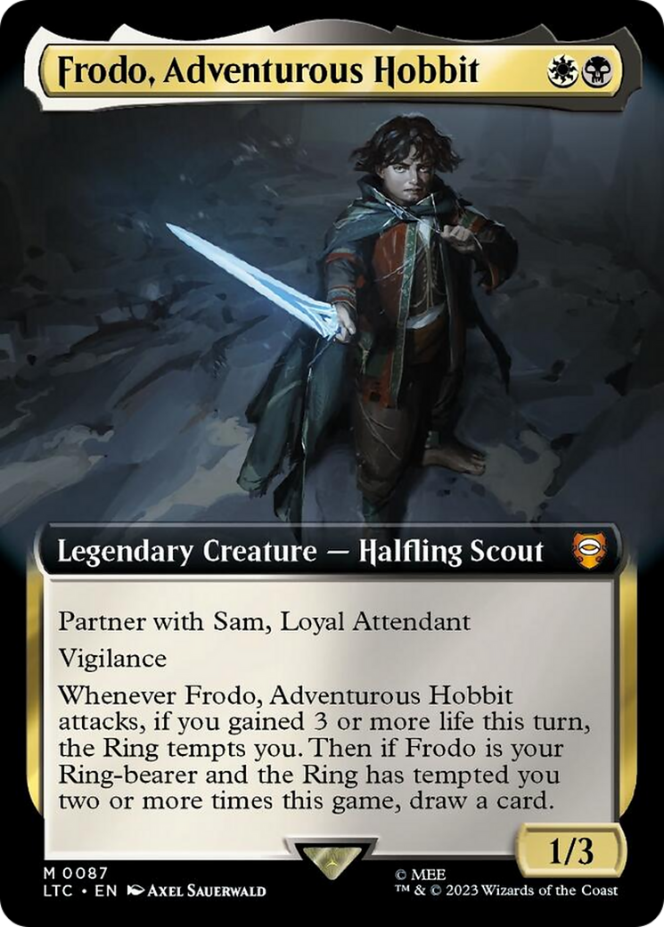 Frodo, Adventurous Hobbit (Extended Art) [The Lord of the Rings: Tales of Middle-Earth Commander] - Trinity Hobby
