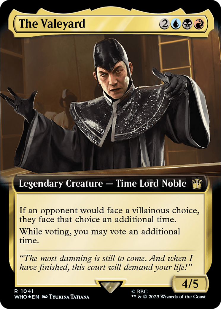 The Valeyard (Extended Art) (Surge Foil) [Doctor Who] - Trinity Hobby