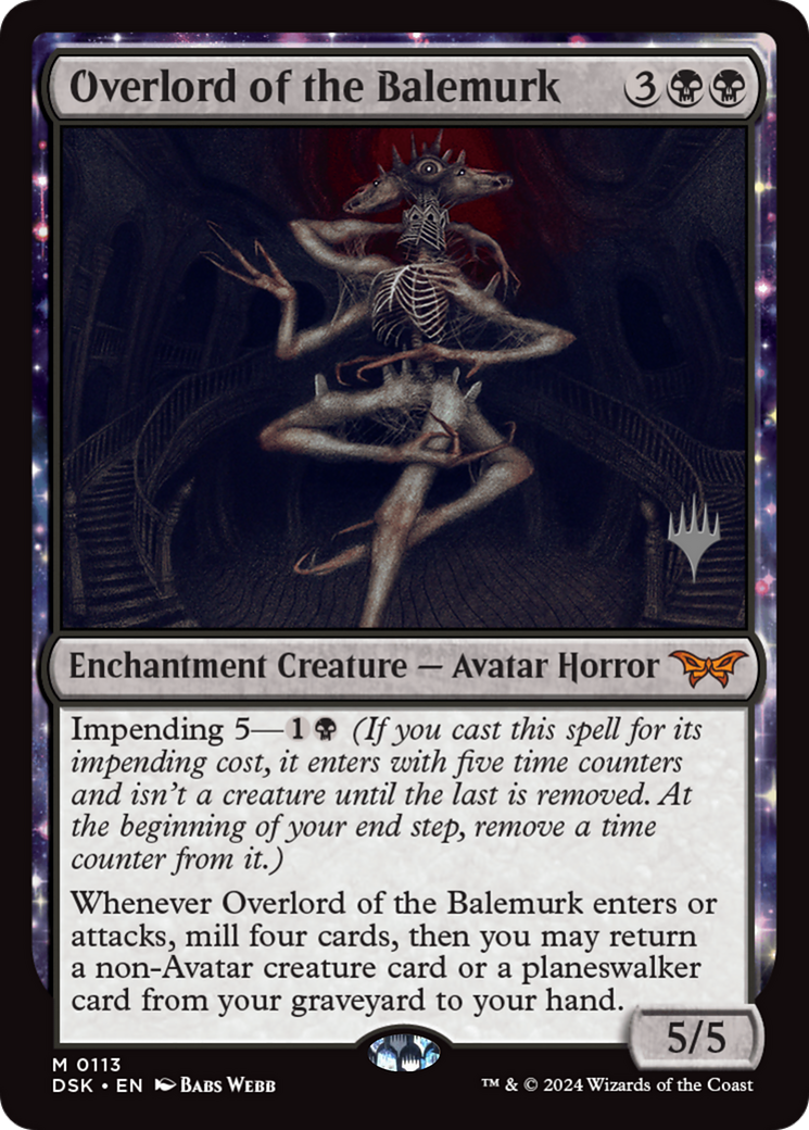 Overlord of the Balemurk (Promo Pack) [Duskmourn: House of Horror Promos] - Trinity Hobby