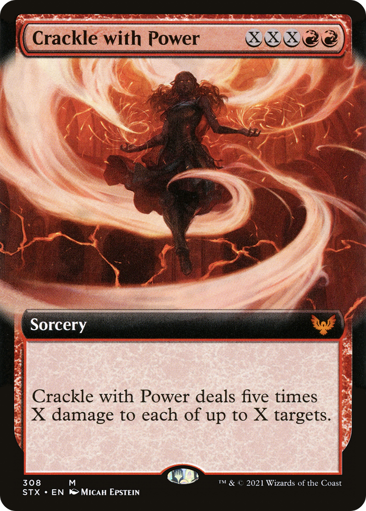 Crackle with Power (Extended Art) [Strixhaven: School of Mages] - Trinity Hobby