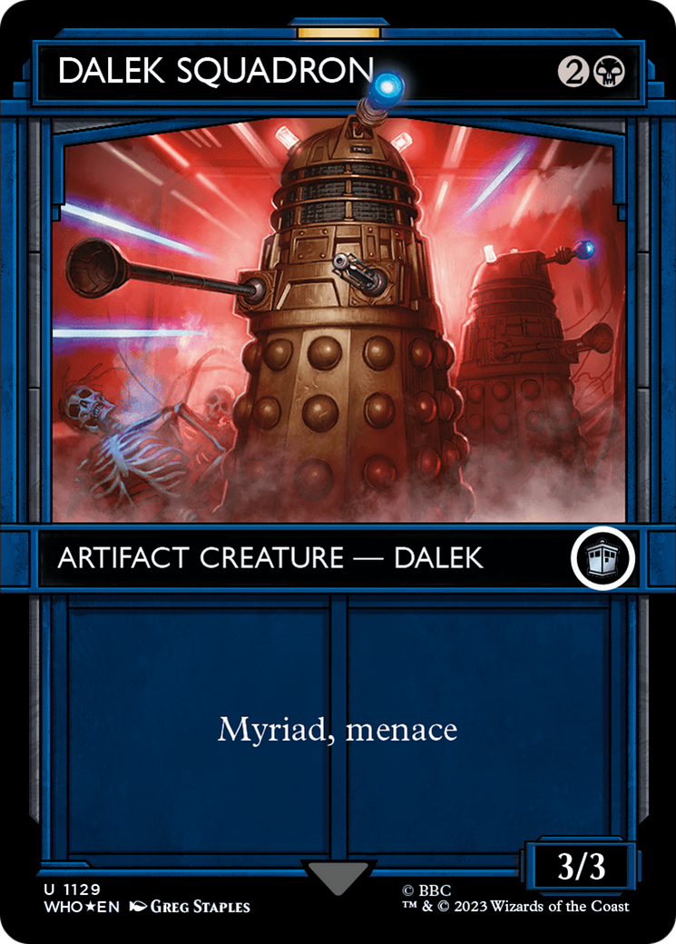 Dalek Squadron (Showcase) (Surge Foil) [Doctor Who] - Trinity Hobby