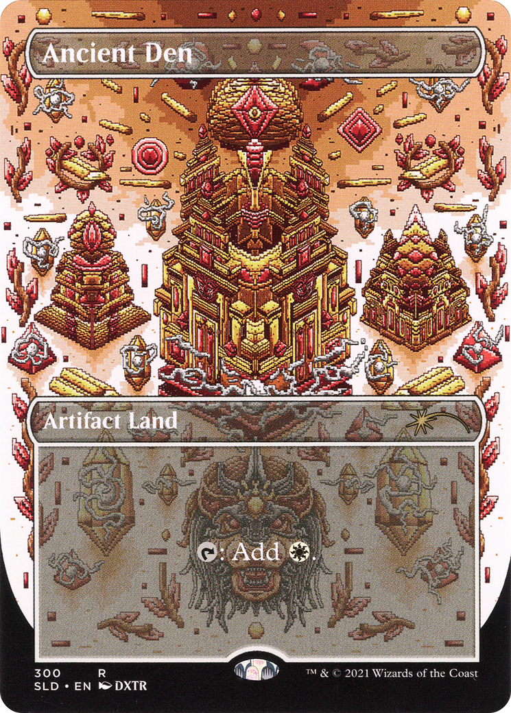 Ancient Den  [Foil]  (SLD-300) - [Secret Lair Drop] (Borderless) - Trinity Hobby