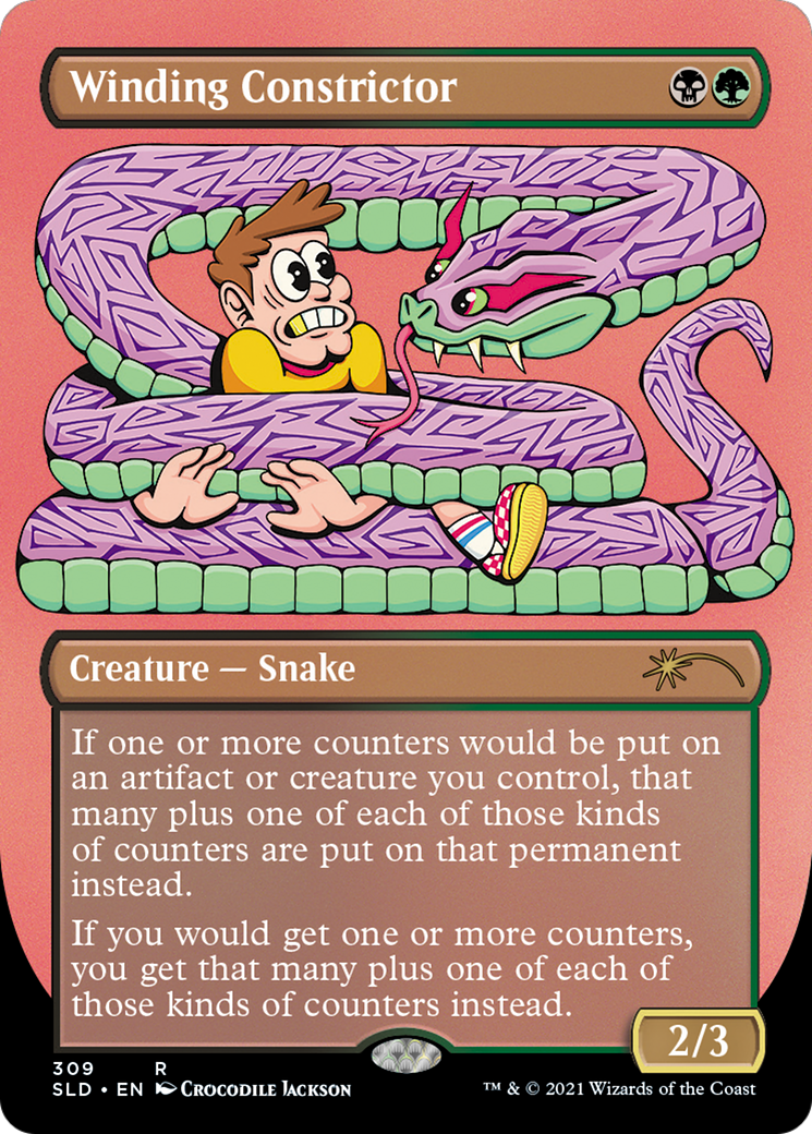 Winding Constrictor (SLD-309) - [Secret Lair Drop] (Borderless) - Trinity Hobby