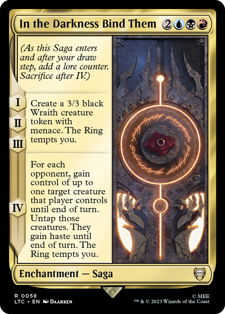 In the Darkness Bind Them [The Lord of the Rings: Tales of Middle-Earth Commander] - Trinity Hobby