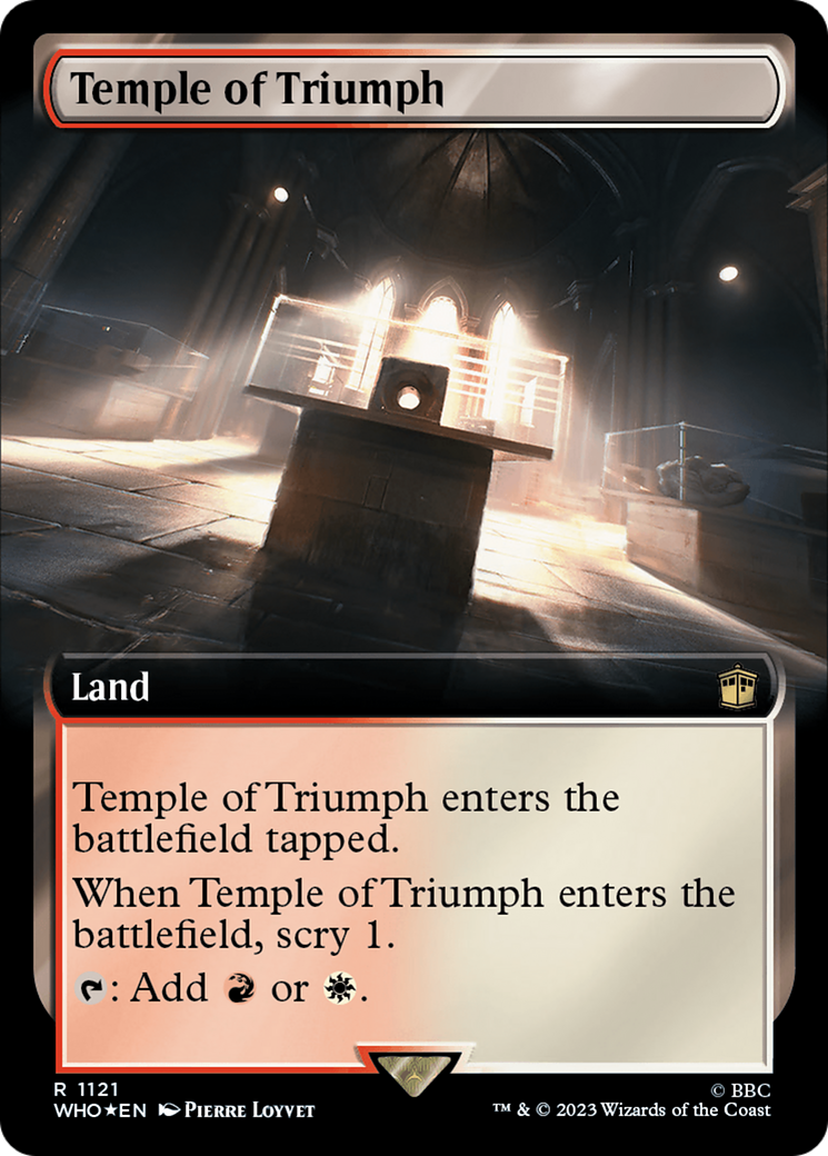 Temple of Triumph (Extended Art) (Surge Foil) [Doctor Who] - Trinity Hobby