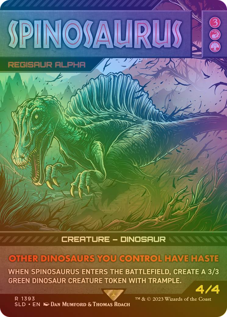 Spinosaurus - Regisaur Alpha (Rainbow Foil) [Secret Lair Drop Series] - Trinity Hobby