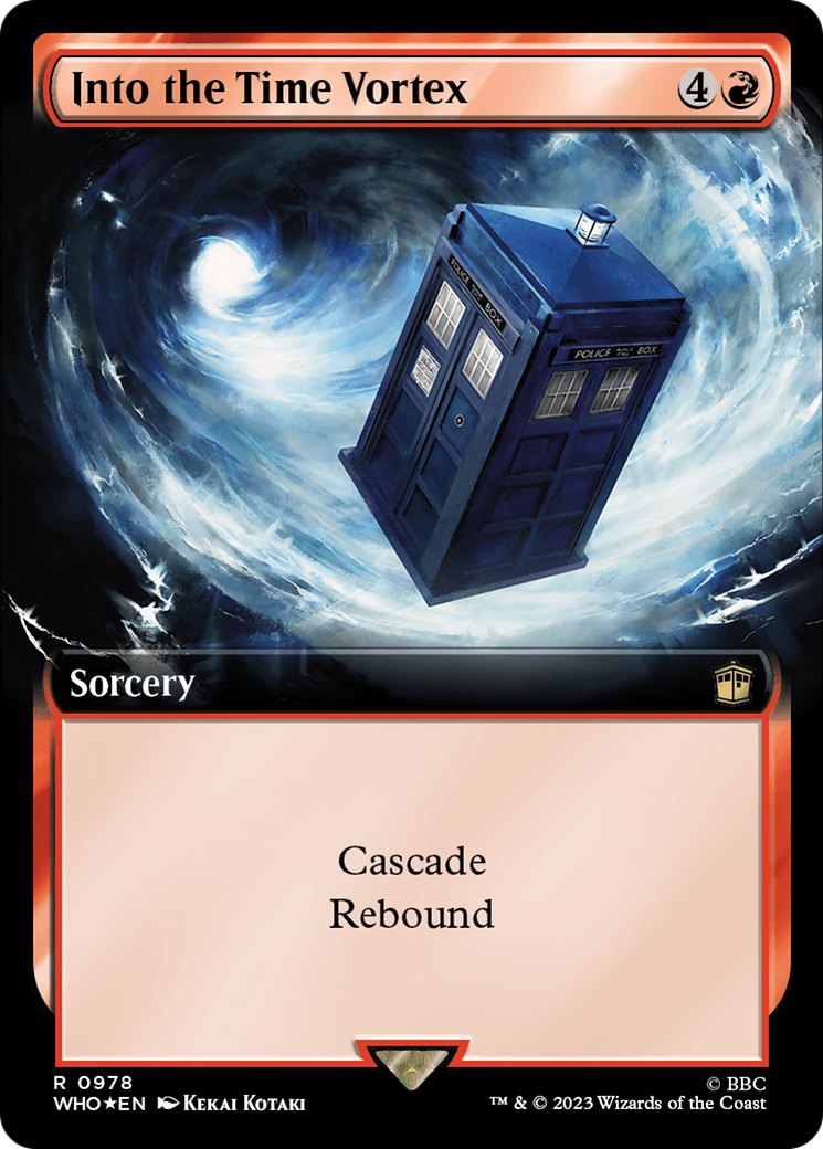Into the Time Vortex (Extended Art) (Surge Foil) [Doctor Who] - Trinity Hobby