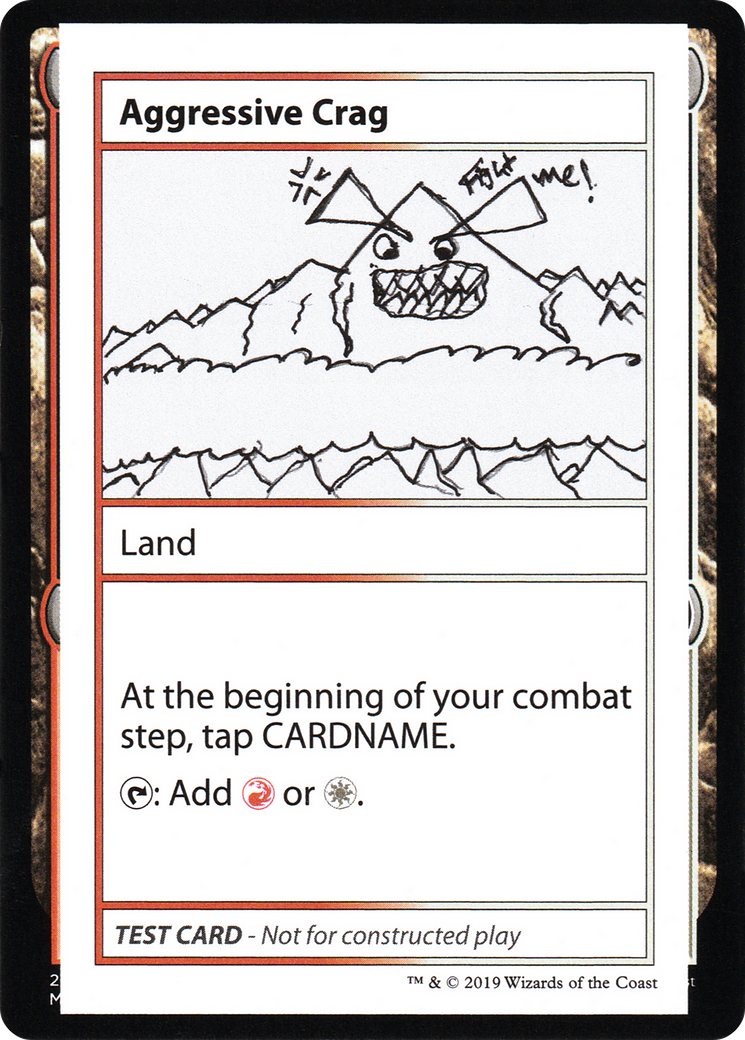 Aggressive Crag (2021 Edition) [Mystery Booster Playtest Cards] - Trinity Hobby