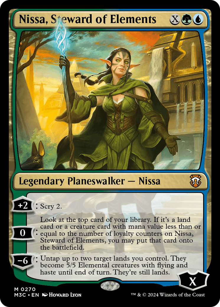 Nissa, Steward of Elements  [Foil]  (M3C-270) - [Modern Horizons 3 Commander] - Trinity Hobby