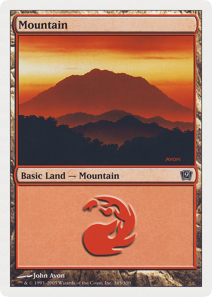 Mountain (345) [Ninth Edition] - Trinity Hobby