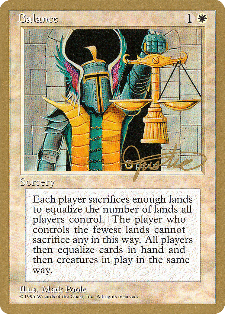 Balance (Mark Justice) [Pro Tour Collector Set] - Trinity Hobby