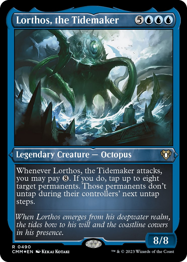 Lorthos, the Tidemaker (Foil Etched) [Commander Masters] - Trinity Hobby