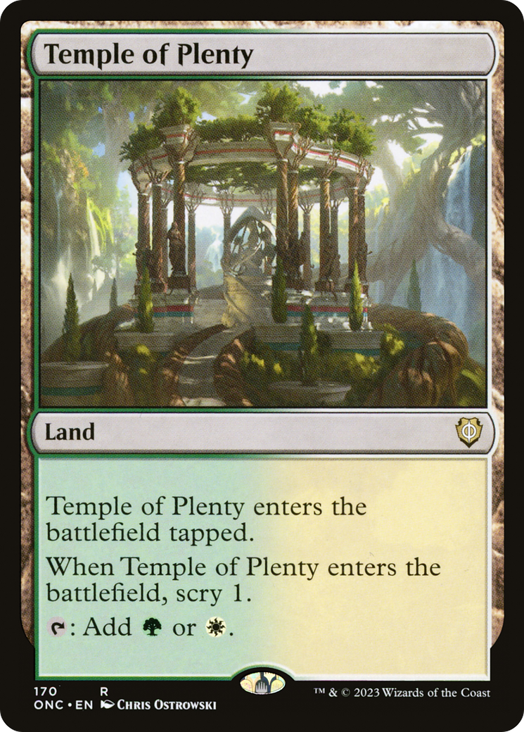 Temple of Plenty [Phyrexia: All Will Be One Commander] - Trinity Hobby