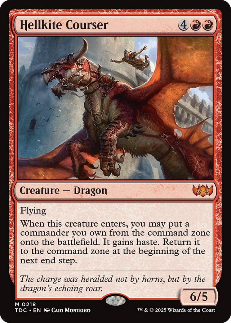 Hellkite Courser (TDC-218) - [Commander: Tarkir: Dragonstorm]